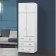【MUNA 家居】阿諾德2.7 X 8尺白色衣櫥(衣櫃 櫥櫃)