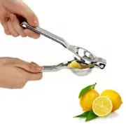 Stainless Steel Lemon Lime Juicer Clip Fruit Squeezer with Pulp Separator