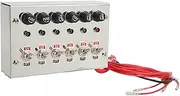 Gearwell Toggle Switch Panel, 6 Gang Switch with Fuses LED Indicators, DC12V 24V 15A Stainless Steel Switch Panel, Racing Cars RVs Trucks