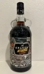 The Kraken Attacks Florida Limited Edition 47% Black Spiced Rum