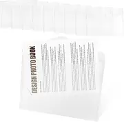 DIYEAH 10 Pcs File Holder Clear Folders Plastic Envelopes File Organizer Clear File Bags Travel Folder Document Bags Plastic Folders for Documents Button File Folder Transparent Pp