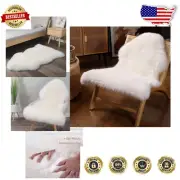 Natural Australian Sheepskin Rug - Soft Fluffy 2' x 3' for Living & Bedroom
