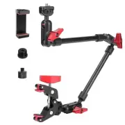JEBUTU 22" Magic Arm w Clamp Camera Mount, Adjustable Articulating Arm Fricti...
