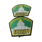 Sacramento County Sheriff (California) Shoulder Patches PAIR (2)