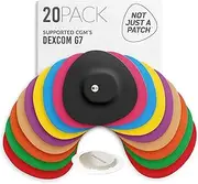 Not Just A Patch Dexcom G7 Adhesive Patches (20 Pack) – Stelo CGM Sensor Patches – Breathable & Sweatproof Design with Precision-Cut Hole for Ventilation, Secure Fit & Long-Lasting Hold – Multicolor