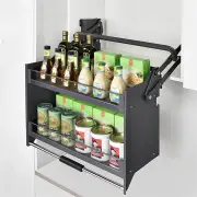 Galley Flexi Height Pull Down 2-Tier Wall Cabinet Unit - for a 600mm Cupboard