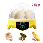 Incubator 7 Eggs Digital Bird Chicken Duck Goose Quail incubator family gift