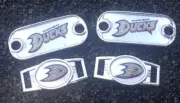 2 ~ Anaheim Ducks NHL Paracord Charms Oval or Mini Dog Tag shoelace charms
