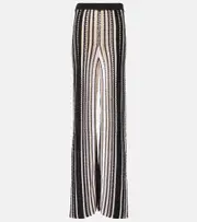 [Missoni] Missoni Striped cotton-blend straight pants UK 18 multicoloured