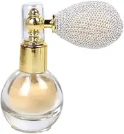 Powder Spray Glitter Brighten Shimmer Aroma Highlighter Makeup Pigment Powder for Face Body Hair -Ivory White