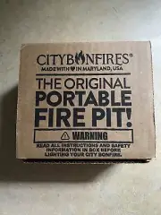 City Bonfires Portable Fire Pit Compact and Lightweight NEW In Box