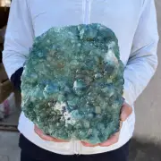 22.7lb NATURAL Green Cube FLUORITE Quartz Crystal Cluster Mineral Specimen