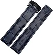 [TIOYW] Genuine Leather Bracelet 19mm 20mm 22m For Tag Heuer Watchband Men Wristwatches Band Accessories Fold Buckle Leather Watch Strap