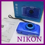 [二手] COOLPIX S33 藍色小型數位相機尼康機身 用過的【現貨/預購】