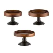 Cake Stand Fruit Plate High Pedestal Decorative Sturdy Rustic Round Cake Display