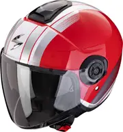 Scorpion EXO-City II VEL, open face helmet , color: Red/White , size: XS