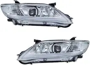 Compatible For Toyota Camry 2010-2011 US Version Car Front Lamps Assembly Upgrade Auto Headlights LED Projector Lens Accessories(Silver one set)