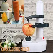 Fruit Apple Pear Potato Peeler Cutter Slicer Kitchen Utensil Automatic Electric