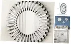 24 inch Wall Mirrors Decorative Round Sunburst Mirror for Wall 24"L x 24"W