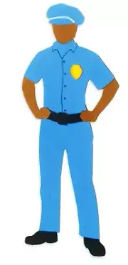 Sizzix Bigz Police Officer die #A11222 Retail $22.99 Cuts Fabric!