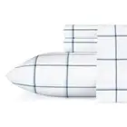 Nautica Sheet Sets King Plot Soft Cotton Stripes+Plaids Geometric Blue 4-Piece