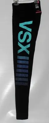 Victoria's Secret VSX Sport Knockout Logo Tight Black & Cool Springs XS NWT