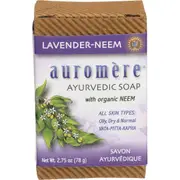 Auromere Neem Soap Ayurvedic Lavender Neem 78g (Pack of 12)