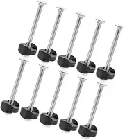 BESPORTBLE 20pcs Trampoline Screw Fix Mini Wire Trampolines Trampoline Repair Kit Rod Pad Trampoline Replacement Parts Inflatable Bolts Screws Trampoline Accessories Galvanized Steel Black