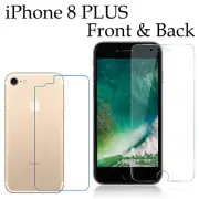 Anti-scratch 4H PET film screen protector for Apple iphone 8 PLUS front + back