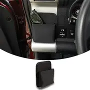 Suitable for Toyota FJ Cruiser 2007-2021 Car Air Vent Storage Bag Organizer Pocket, Multifunction Auto Organizer Pouch Storage Sunglass Coin Key Card Case, Black