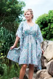 Paisley Print Kaftan--ORI-9317