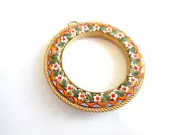 Unique Vintage Micro Mosaic Millefiori Flower Pendant 1960's