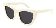 Saint Laurent SL 214 KATE 035 Men's Sunglasses White Size 55