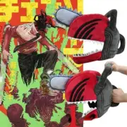 Anime Chainsaw Man Pochita Man Cosplay Plush Helmet Mask Funny Pillow Hat Gift