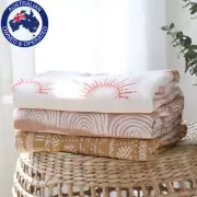 Boho Bamboo Cotton Soft Baby Newborn Muslin Swaddle Unisex Blanket Wrap 120x120