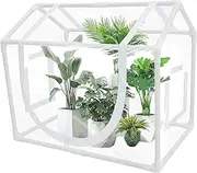 [RdjEokf] Mini Greenhouse, Green House Garden Shed Tent , Gardening Supplies Plant Stand Storage, Roll-Up Zipper Doors, 60 × 50 × 40cm,78 × 40 × 50cm (78*40*50cm)