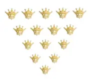 15Pcs Mini Crown Foil Balloons Gold Party Decorations.For Birthday Party Anni...