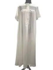NWT Christian Dior Saks Fifth Ave. Size Large Lace Accent Long Nightgown