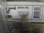 Zurn Z8701-PC 1 1/4" x 1 1/2" 17GA Semi-Cast P-Trap with Cleanout Chrome