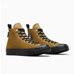 CONVERSE-男女GORE TEX高筒帆布鞋-A05565C-棕色 防水 Chuck Taylo’70 三星標