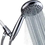 Handheld Shower Head High Pressure 6 Spray Settings, Detachable Hand Held Sho...