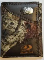 ZEP PRO Kansas Jayhawks MOSSY OAK Camo Trifold Wallet Tin Gift Box