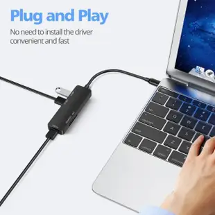 【Golf】5合1 USB C 多功能讀卡機(USB 3.0*1+USB 2.0*2+SD/TF reader)