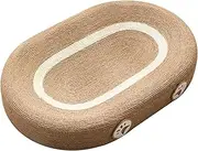MYCENSE Cat Scratching Board Oval Cat Scratch Pad Nest Cat Scratcher Pad Cat Scratcher for Carpet, Without Ears