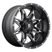 15x7 Fuel UTV D567 LETHAL MATTE BLACK MILLED Wheel 4x137 (13mm)