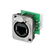 NEUTRIK PK4510 Rj45 Cat5e Panel Mount Ethercon Mounting Screws Included RJ45 CAT5E PANEL