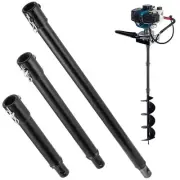 3 PCS Auger Extension Drill Bits, 3/4” Shaft Earth Auger Drill Bit Extensi