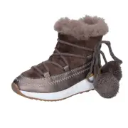Girl's Shoes ASSO 29 Eu Booties Beige Leather Fabric Synthetic BK220-29