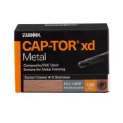 Starborn Cap-TOR xd Warm Gray #10 X 1-5/8" Screws for Metal Framing - 100 Count