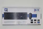 QR-70 NEW USB Keyboard & Mouse Bundle Computer Mouse 10 Key Wired Keyboard